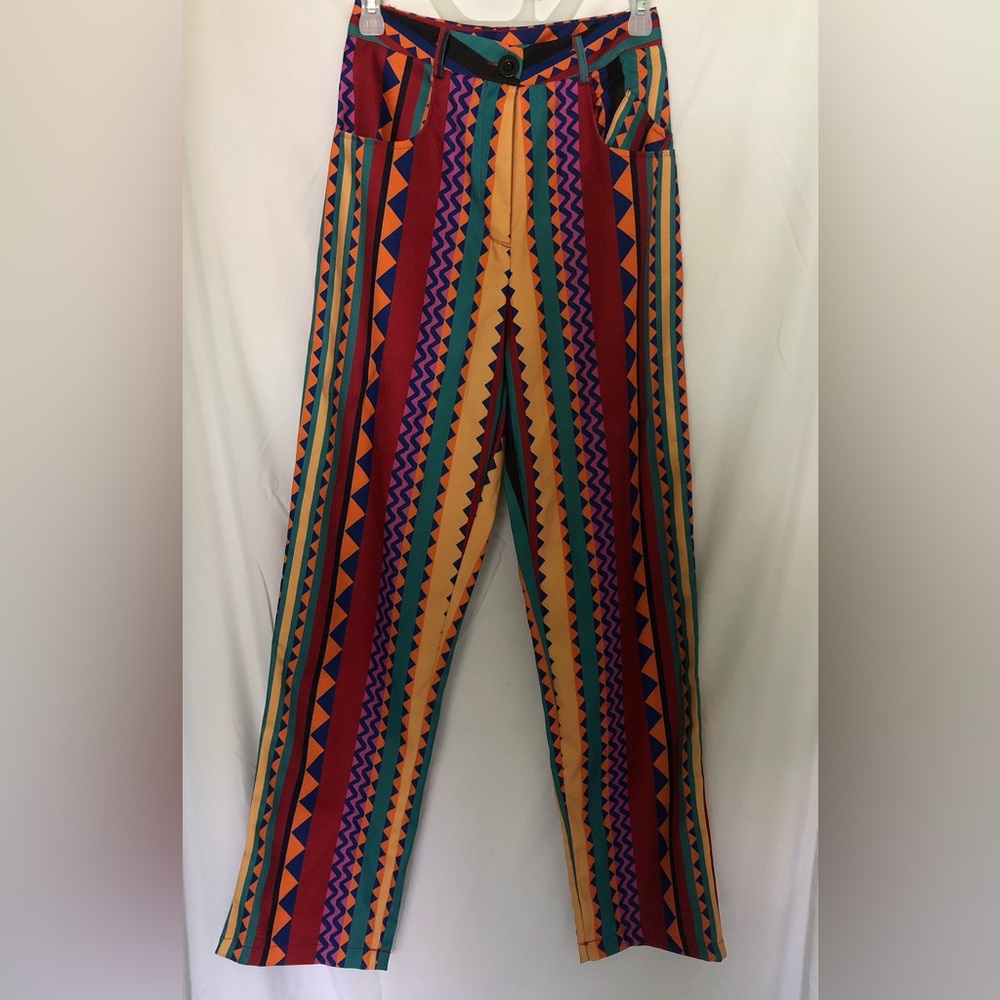 Handmade colorful, funky pants sized small